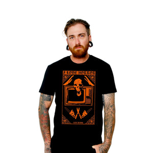 I Love Horror Tee - (Orange) Mens / Women's / Unisex