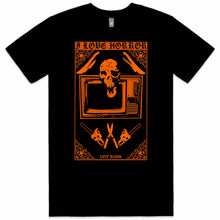 Load image into Gallery viewer, I Love Horror Tee - (Orange) Mens / Women&#39;s / Unisex